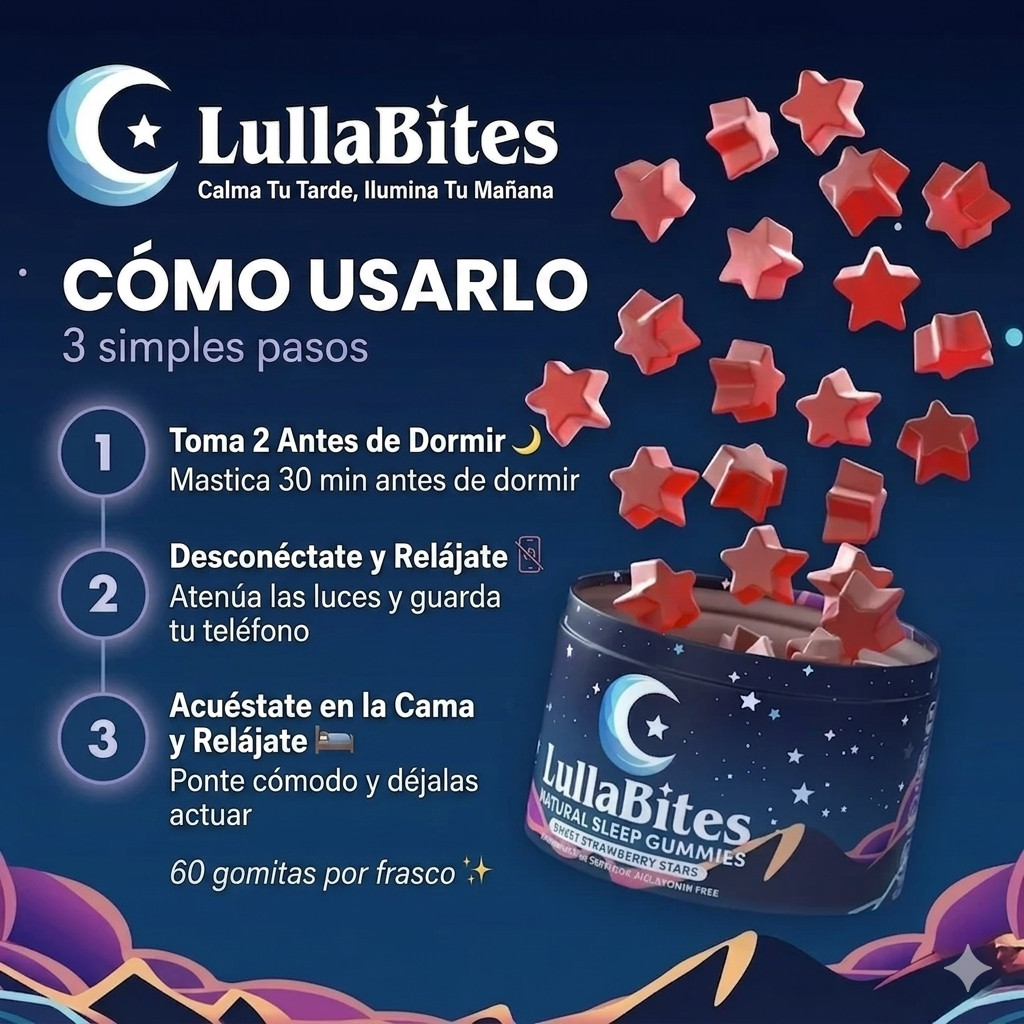 Lullabites- Gomitas Naturales para un Sueño Profundo