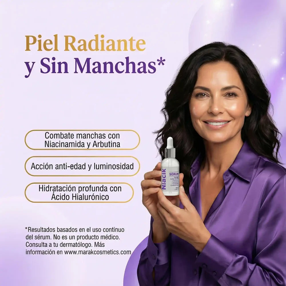 Niacik® - Combina Niacinamida + Alpha Arbutin para aclarar, iluminar y mejorar la textura sin irritar tu piel.