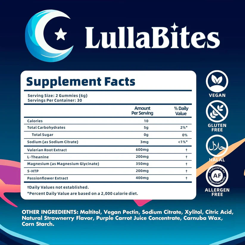 Lullabites- Gomitas Naturales para un Sueño Profundo
